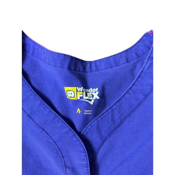 Wonder Wink Wonder Flex Women's Purple & Pink Scrub Top - Picture 5 of 7